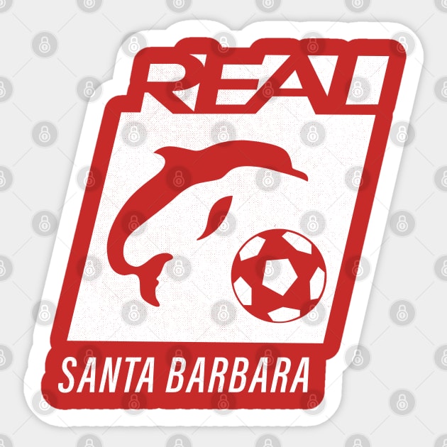 Defunct Real Santa Barbara Soccer 1989 Sticker by LocalZonly